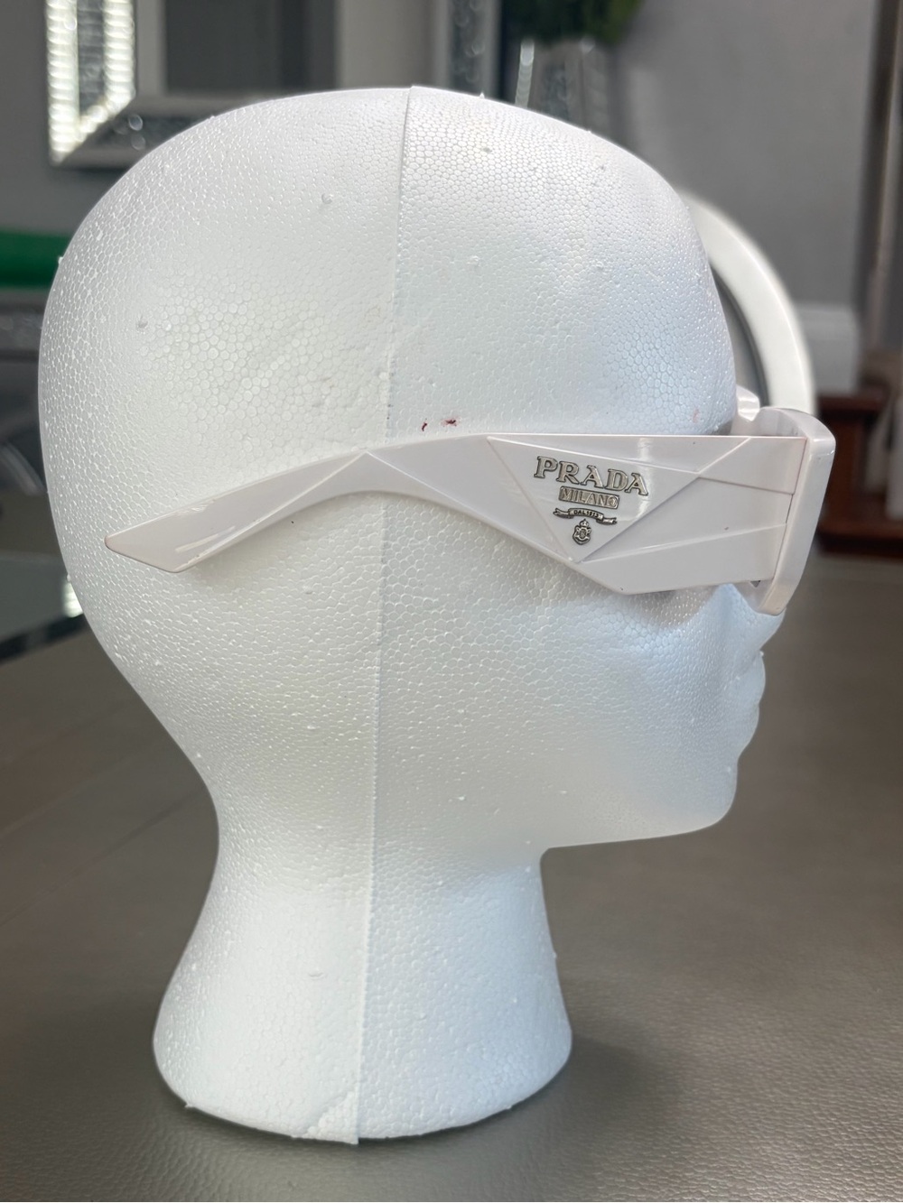 Prada Pr 17ws Symbole White Black Sunglasses Box Pouch Cloth Made In Italy View 6